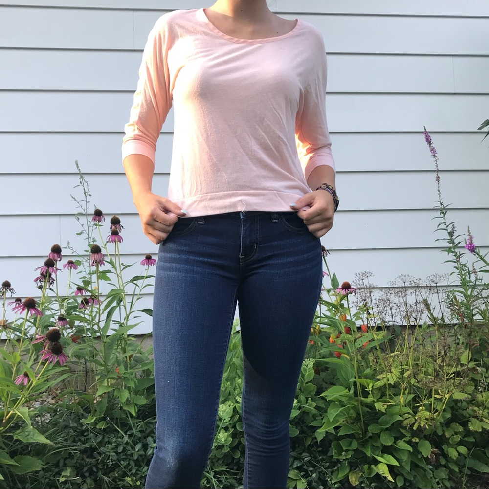 Light pink american eagle shirt